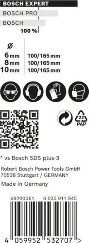 BOSCH EXPERT SDS plus-7X juego 6/8/10 mm, 3 piezas 2608900196