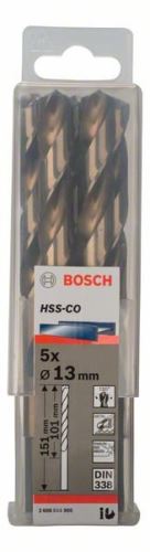 BOSCH Brocas para metal HSS-Co, DIN 338 13 x 101 x 151 mm (5 uds) 2608585905