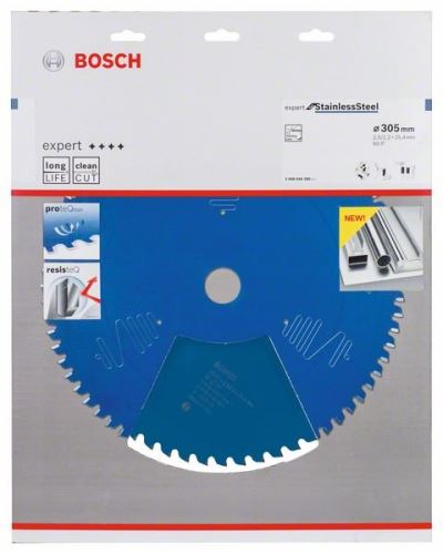 BOSCH Hoja de sierra circular Expert para Acero Inoxidable 305 x 25,4 x 2,5 x 60 2608644285