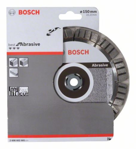 BOSCH Disco de corte de diamante Best for Abrasive 150 x 22,23 x 2,4 x 12 mm 2608602681