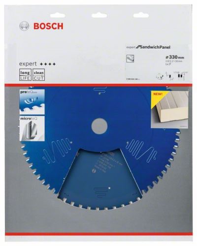 BOSCH Hoja de sierra Expert para panel sándwich 330 x 30 x 2,6 mm, 54 2608644146