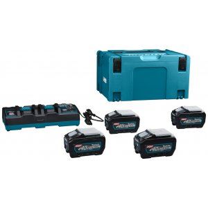 MAKITA Li-ion XGT 40V juego 4 piezas BL4050F+1 pieza DC40RB+1 pieza Makpac 191U42-2