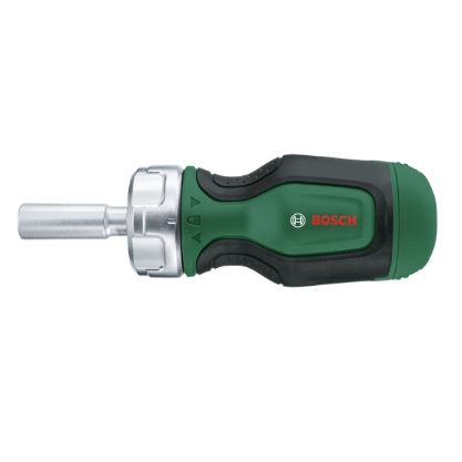 BOSCH Destornillador de carraca corto con 6 puntas 1600A027PK