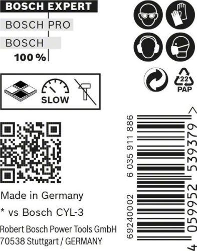 BOSCH EXPERT CYL-9 MultiConstrucción 10x80 8uds 2608900644