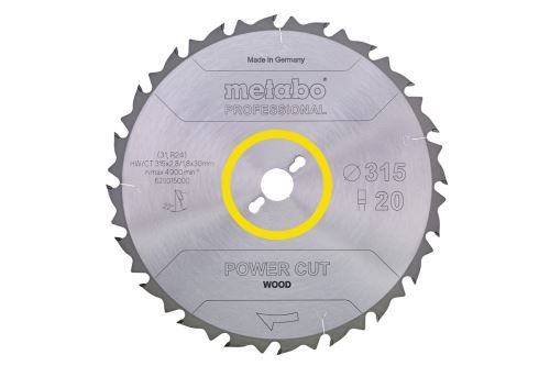 METABO Hoja de sierra HW/CT 300 x 30 mm, 28 dientes 628014000