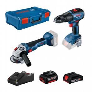 Set Bosch Professional: amoladora angular a batería GWS 18V-10 + destornillador combinado a batería GSB 18V-50 + 1x batería de 2,0 Ah + 1x batería de 5,0 Ah en XL-BOXX 0615990M9K