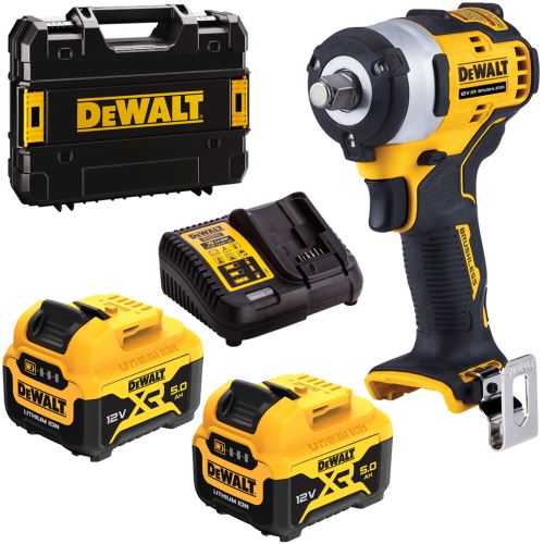 DEWALT Atornillador de impacto 12V, 340Nm 1/2' 2x5Ah DCF901P2