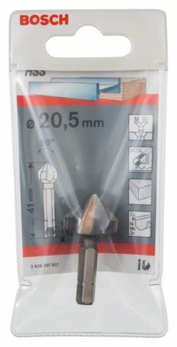 BOSCH Avellanador cónico 20,5, M 10, 41 mm, 1/4" 2608597503