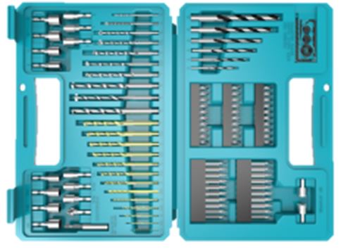 Juego de brocas y brocas MAKITA 102 piezas en estuche de plástico B-68432