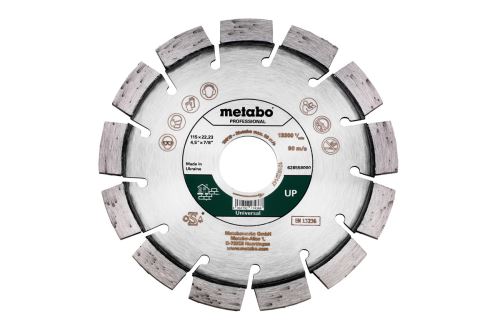 METABO Disco de corte diamantado Dia-TS 115x22,23 mm - UP, Universal, Profesional 628558000