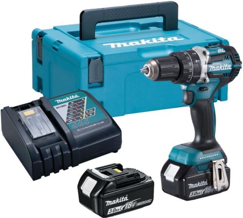 Atornillador de impacto inalámbrico Makita Aku Li-ion LXT 18V 3.0 Ah, Makpac DHP484RFJ