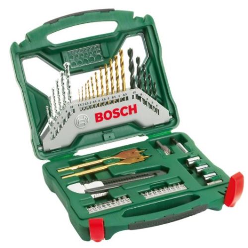 BOSCH Juego de 50 piezas X-Line titanio 2607019327