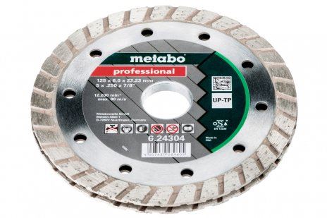 METABO Disco de fresado de diamante, 125 x 6 x 22,23 mm, "PROFESSIONAL", "UP-TP" 624304000