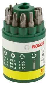 BOSCH Juego de puntas de destornillador de 10 piezas 2607019452