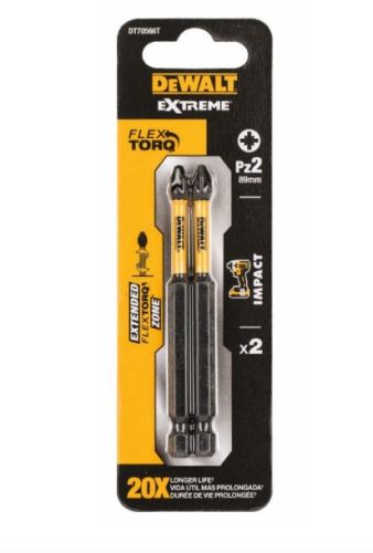 Juego de puntas DeWALT PZ2, 85 mm (2 piezas) DT70566T