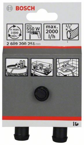 BOSCH Bomba de agua 2000 l/h, 1/2", 4 m, 40 m, 30 Seg. 2609200251