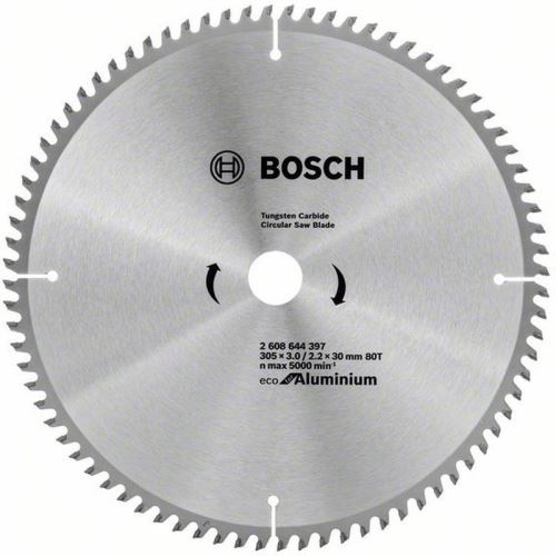 BOSCH Hoja de sierra Eco para Aluminio 305x3.0/2.2x30 80T 2608644397