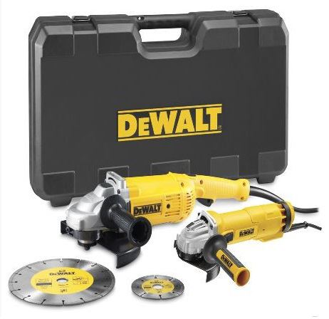 DEWALT Juego de amoladoras angulares 230 + 125 mm DWE492SDT