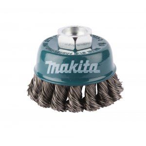 Cepillo de copa de alambre de acero MAKITA, alambre trenzado 0,5 mm, 60 mm D-24119