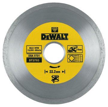 Disco DeWALT DIA para corte en seco de materiales duros 125 mm DT3713