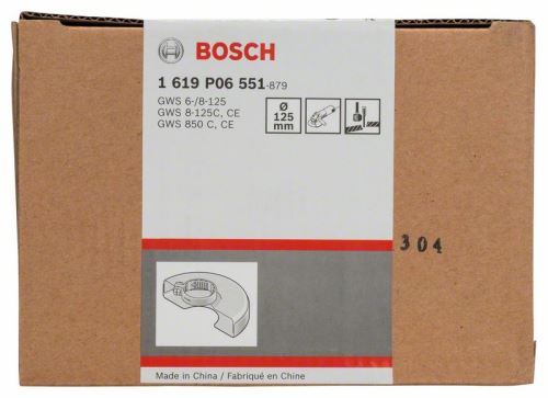 BOSCH Tapa protectora con placa de cubierta 125 mm 1619P06551