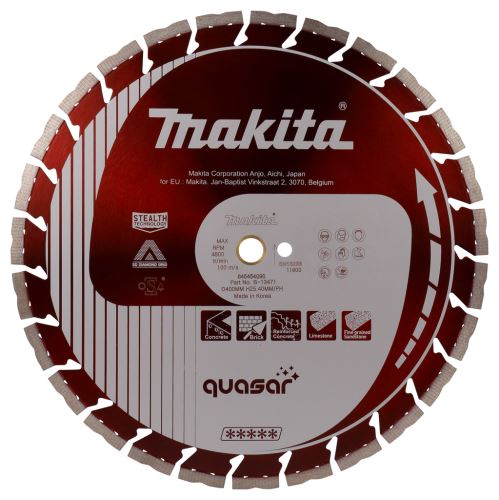 Disco de corte diamantado MAKITA Quasar 400x20/25,4 mm B-13471