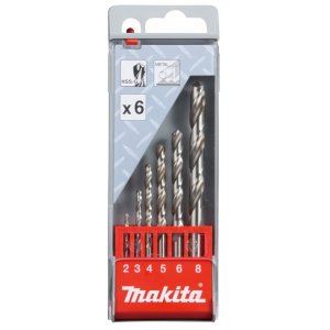 Juego de brocas para metal MAKITA HSS-G 1,5/2/2,5/3/3,2/3,5/4/4,5/5/5,2/5,5/6/6,5 mm, 13 piezas D-54019