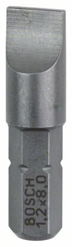 BOSCH Punta de destornillador extra dura Extra-Hart S 1,2x8,0, 25 mm (3 uds) 2607001468