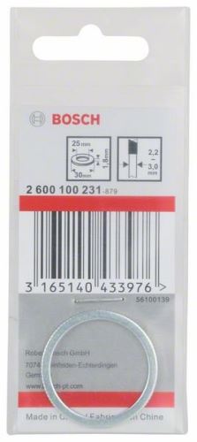 BOSCH Anillo reductor para hojas de sierra 30 x 25 x 1,8 mm 2600100231