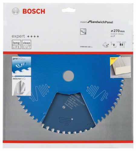 BOSCH Hoja de sierra Expert para panel sándwich 270 x 30 x 2,4 mm, 60 2608644145