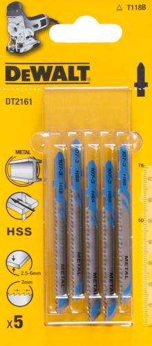 Hoja plana DeWALT HSS, para metales fuertes, 76 mm (5 piezas) DT2161