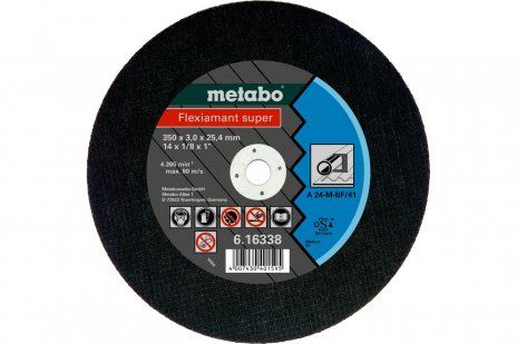 METABO Disco abrasivo Flexiamant SUPER 400 x 3,0 x 25,4 acero, TF 41 616215000