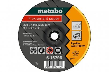 TUBO METABO FLEXIAMANT SUPER 180X4.0X22.23, SF27 61679500