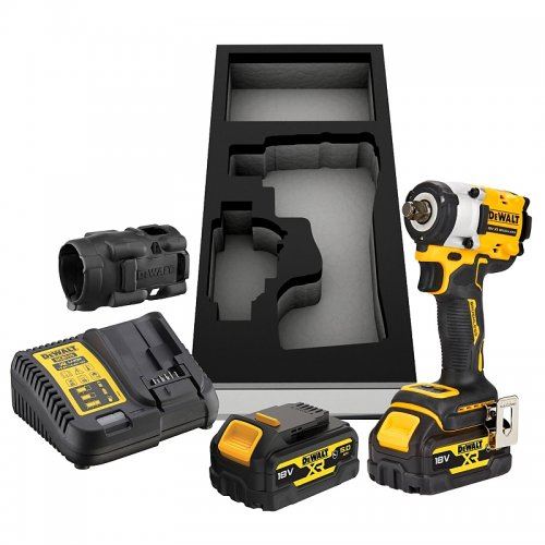 DEWALT Atornillador de impacto inalámbrico 18V 2x5.0Ah con tapa CFN DCF921P2G