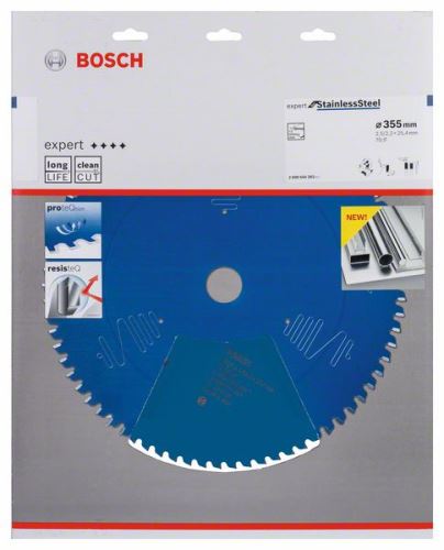 BOSCH Hoja de sierra circular Expert para Acero Inoxidable 355 x 25,4 x 2,5 x 70 2608644283