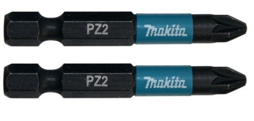 MAKITA punta de torsión 1/4" IMPACT NEGRO PZ2, 50 mm 2 piezas B-63753