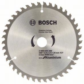 BOSCH Hoja de sierra Eco para Aluminio 160x2.0/1.4x20 42T 2608644388