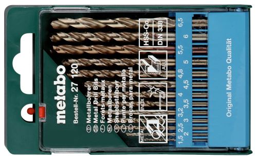 METABO Juego de brocas - metal - HSS Co (13 piezas) 627120000