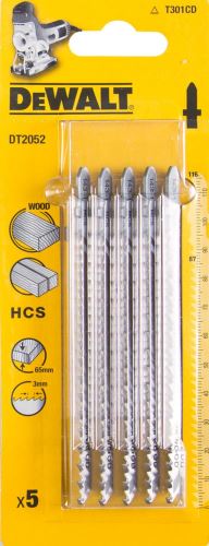 DeWALT Hoja de sierra HCS, para madera, 116 mm (5 uds) DT2052