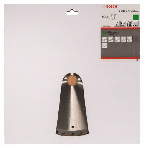 BOSCH Hoja de sierra Optiline Madera 305 x 30 x 2,5 mm, 40 2608640440