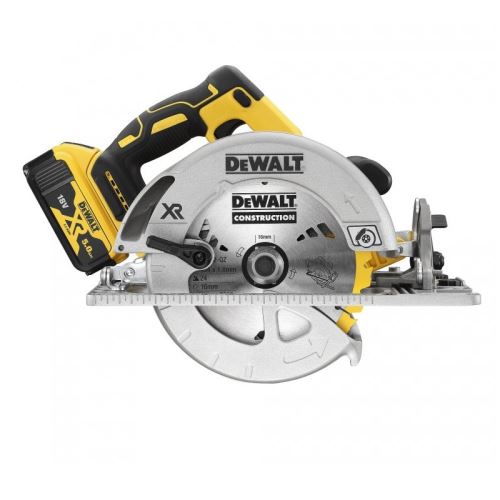 Sierra circular inalámbrica DeWALT XR 184 mm, 2x 5,0 Ah Li-Ion, en estuche TSTAK DCS572P2