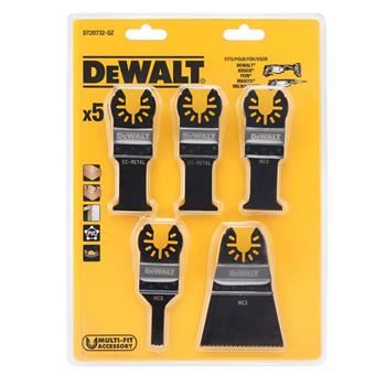 Juego de hojas de sierra para madera DeWALT para multiherramientas (5 piezas) DT20732