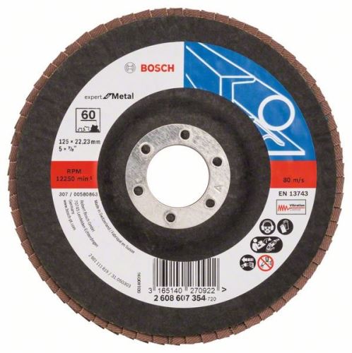 BOSCH Muela abrasiva de láminas X551, Expert for Metal D = 115 mm; G = 40, roto 2608606752