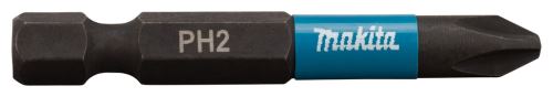 MAKITA punta de torsión 1/4" IMPACT BLACK PH2, 50 mm 2 uds B-63725