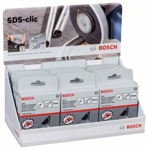 BOSCH Juego de tuercas SDS-Clic (15 uds) 2607019033