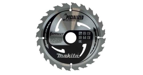 MAKITA Hoja de sierra para madera Efficut 190x1.45x30mm 24Z B-64191