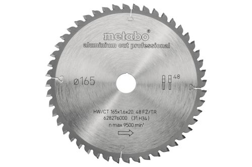 METABO Hoja de sierra 165 x 20 mm, 48 dientes 628276000