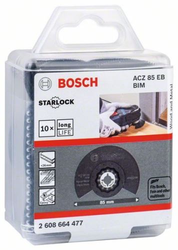 BOSCH RB Hoja de sierra segmentada - 10 piezas ACZ 85 EB 85 mm 2608664477