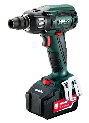 METABO Atornillador de impacto a batería SSW 18 LTX 400 BL 2x4,0 Ah