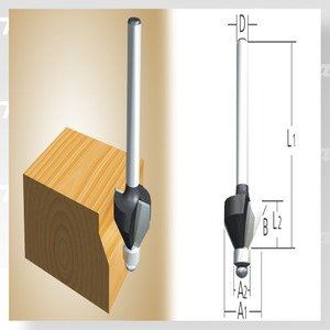 Cortadora de ingletes MAKITA para bordes biselados 45st. D-09488